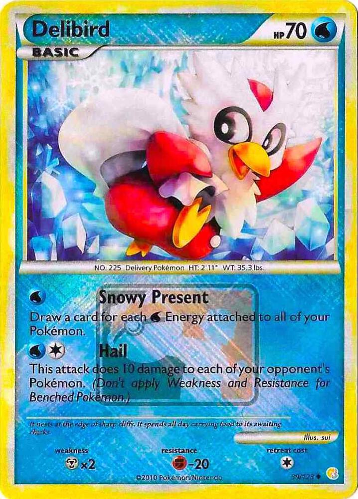 Buy Pokemon cards Australia - Delibird 39/123 League Promo - Premium Raw Card from Monster Mart - Pokémon Card Emporium - Shop now at Monster Mart - Pokémon Cards Australia. League & Championship Card, League Promo, NEW 28 Aug
