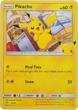 Buy Pokemon cards Australia - Pikachu Holo 25/25 - Premium Raw Card from Monster Mart - Pokémon Card Emporium - Shop now at Monster Mart - Pokémon Cards Australia. McDonald's 25th Anniversary Promo, McDonald's Promo, NEW 23 Sep, Promo