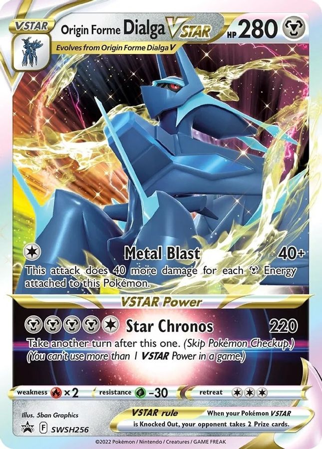 Buy Pokemon cards Australia - Dialga VSTAR SWSH256 - Premium Raw Card from Monster Mart - Pokémon Card Emporium - Shop now at Monster Mart - Pokémon Cards Australia. NEW 8 May, Promo, Sword & Shield Promo, VSTAR