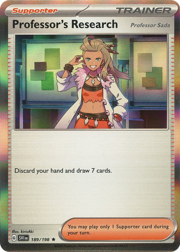 Professor's Research Holo 189/198 - Monster Mart - Pokémon Cards Australia