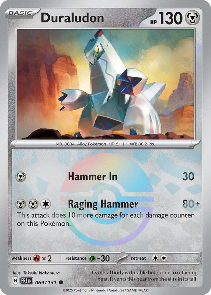 Buy Pokemon cards Australia - Duraludon 069/131 Poke Ball - Premium Raw Card from Monster Mart - Pokémon Card Emporium - Shop now at Monster Mart - Pokémon Cards Australia. NEW 30 Apr, Poke Ball, Prismatic Evolutions