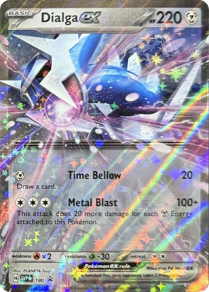 Buy Pokemon cards Australia - Dialga EX 180 - Premium Raw Card from Monster Mart - Pokémon Card Emporium - Shop now at Monster Mart - Pokémon Cards Australia. EX, NEW 14 Apr, Promo, Scarlet & Violet Promo