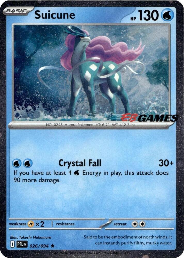 Suicune 026/094 EB Games Sealed