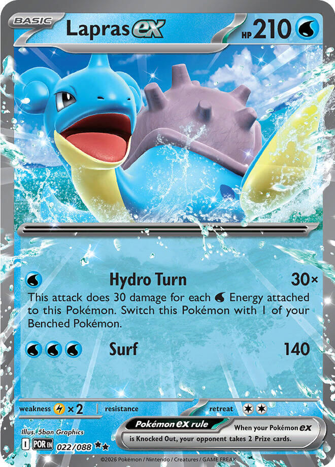 Lapras EX 022/088 - Monster Mart - Pokémon Cards Australia