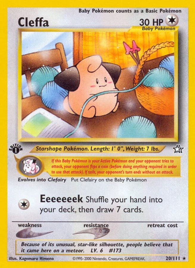 Buy Pokemon cards Australia - Cleffa Holo 20/111 - Premium Raw Card from Monster Mart - Pokémon Card Emporium - Shop now at Monster Mart - Pokémon Cards Australia. Holo, Neo Genesis, NEW 20 May