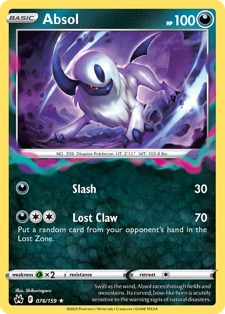 Absol Holo 076/159 - Monster Mart - Pokémon Cards Australia