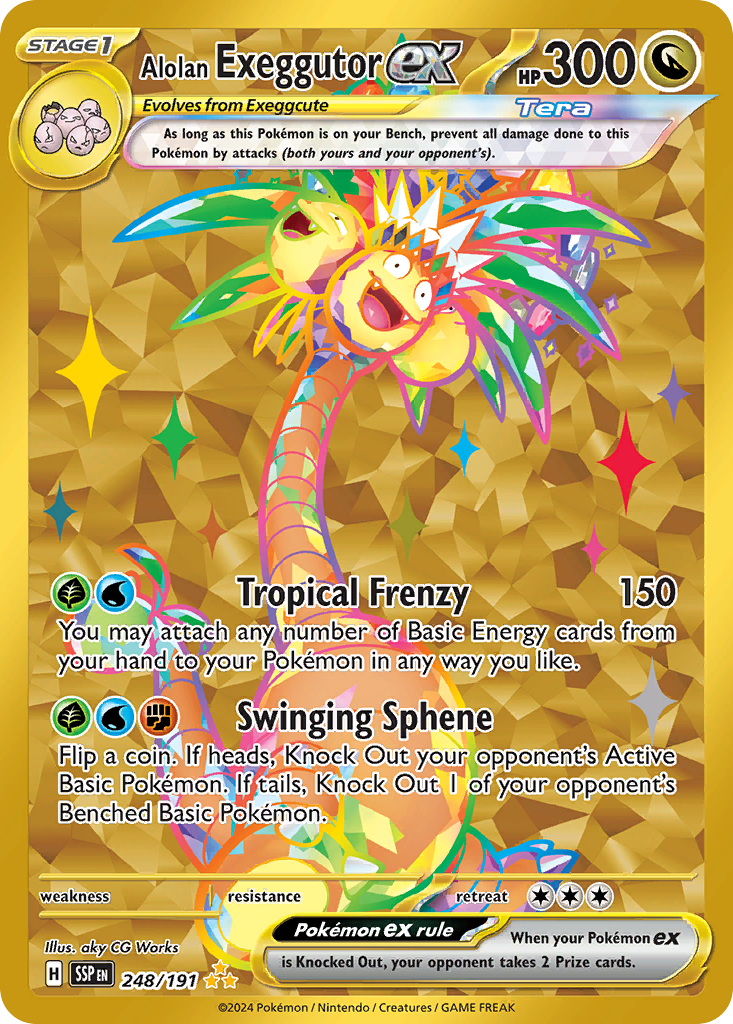 Alolan Exeggutor ex 248/191 - Monster Mart - Pokémon Cards Australia