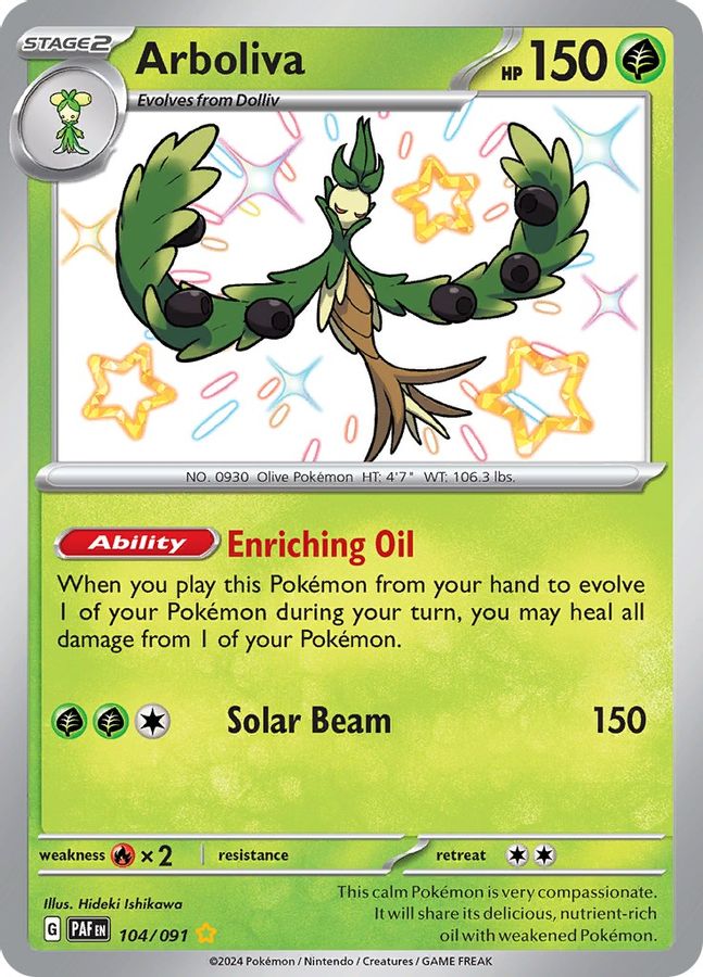 Arboliva 104/091 - Monster Mart - Pokémon Cards Australia