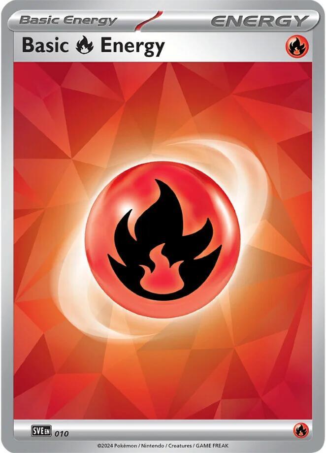 Basic Fire Energy Reverse Holo 010 - Monster Mart - Pokémon Cards Australia