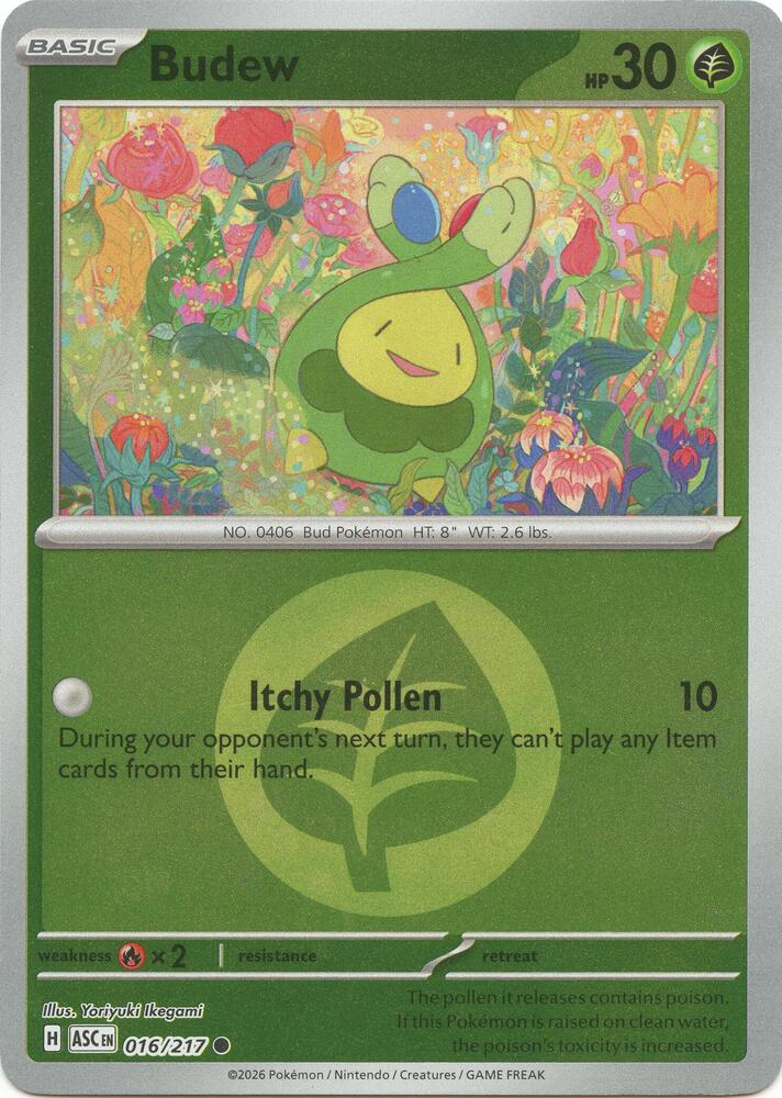 Budew 016/217 Energy - Monster Mart - Pokémon Cards Australia