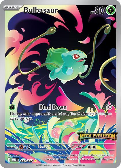 Bulbasaur 133/132 Stamped Sealed - Monster Mart - Pokémon Cards Australia
