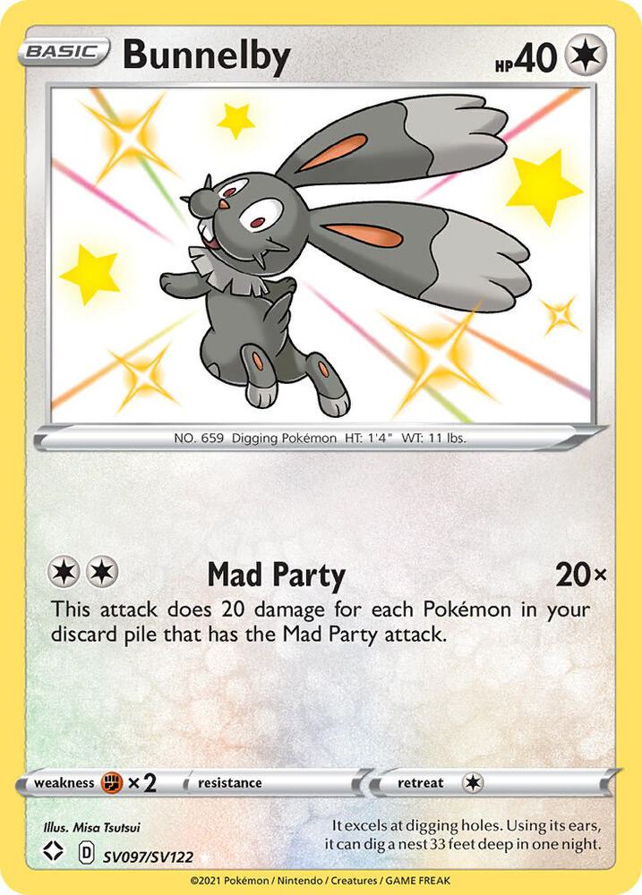 Bunnelby SV097/SV122 - Monster Mart - Pokémon Cards Australia