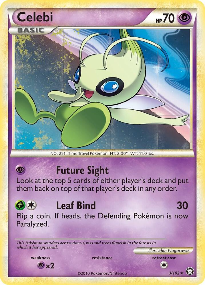 Celebi Holo 3/102 - Monster Mart - Pokémon Cards Australia