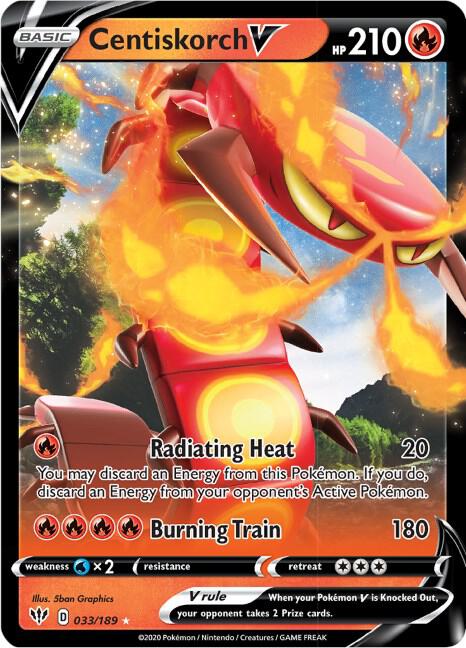 Centiskorch V 033/189 - Monster Mart - Pokémon Cards Australia