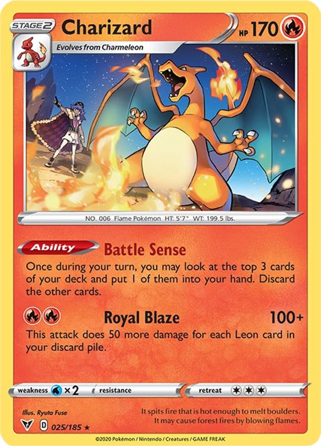 Charizard Cracked Ice Holo 025/185 - Monster Mart - Pokémon Cards Australia