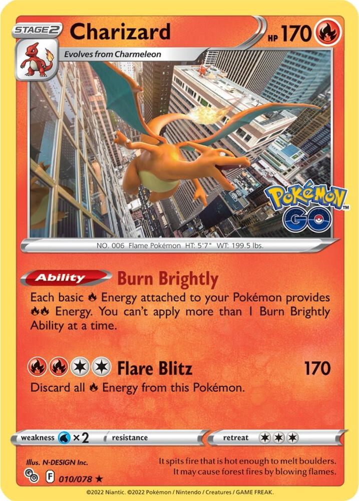 Charizard Reverse Holo 010/078 - Monster Mart - Pokémon Cards Australia