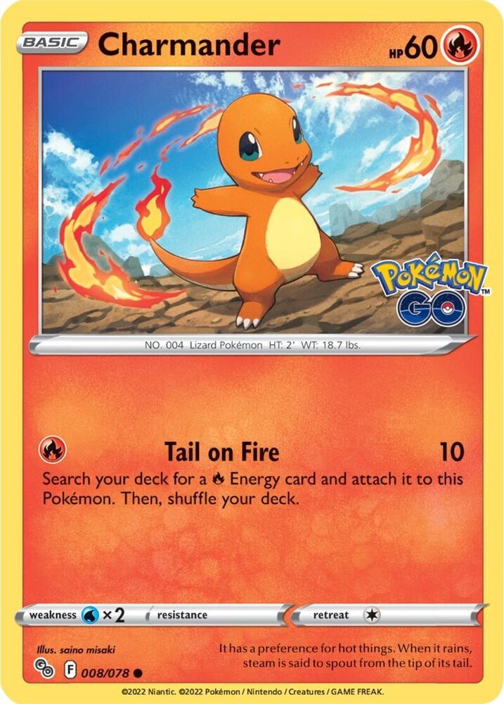 Charmander Reverse Holo 008/078 - Monster Mart - Pokémon Cards Australia