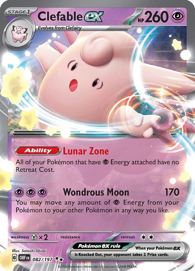 Clefable EX 082/197 - Monster Mart - Pokémon Cards Australia