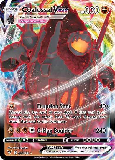 Coalossal VMAX 099/185 - Monster Mart - Pokémon Cards Australia