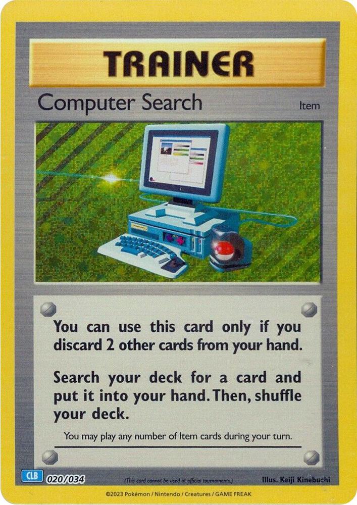 Computer Search 020/034 (CLB) - Monster Mart - Pokémon Cards Australia