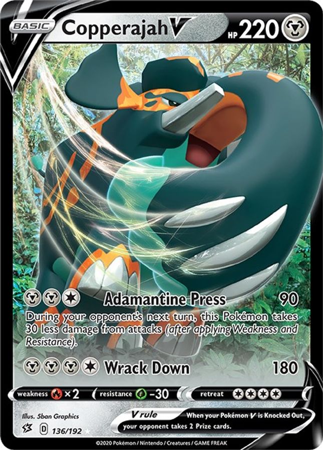 Copperajah V 136/192 - Monster Mart - Pokémon Cards Australia