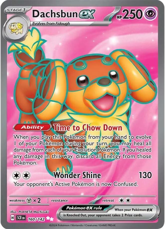 Dachsbun EX 160/142 - Monster Mart - Pokémon Cards Australia