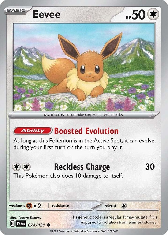 Eevee Reverse Holo 074/131 - Monster Mart - Pokémon Cards Australia