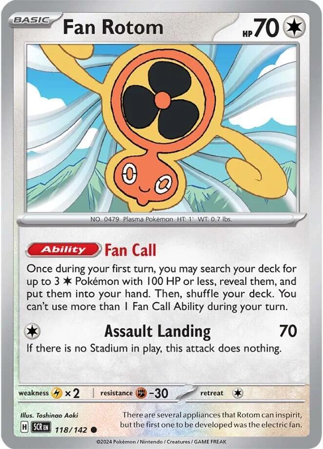 Fan Rotom Reverse Holo 118/142 - Monster Mart - Pokémon Cards Australia