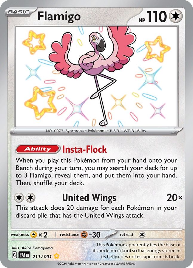 Flamigo 211/091 - Monster Mart - Pokémon Cards Australia