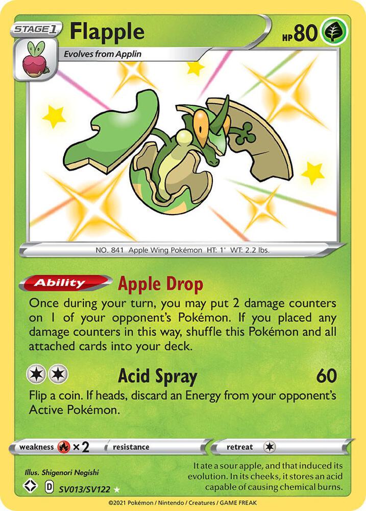 Flapple SV013/SV122 - Monster Mart - Pokémon Cards Australia