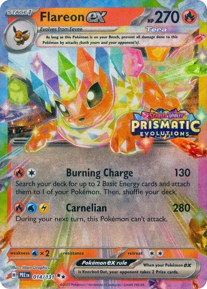 Flareon EX 014/131 Stamped Sealed - Monster Mart - Pokémon Cards Australia