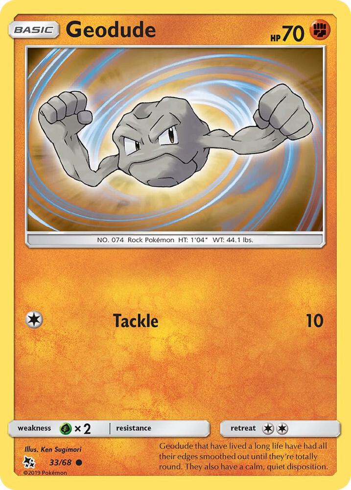 Geodude Reverse Holo 33/68 - Monster Mart - Pokémon Cards Australia