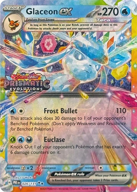 Glaceon EX 026/131 Stamped - Monster Mart - Pokémon Cards Australia
