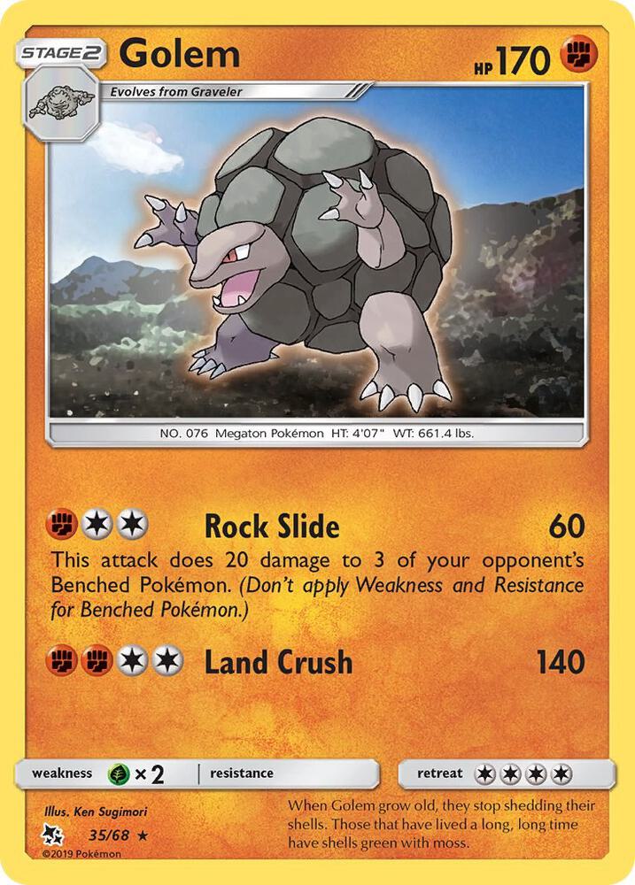 Golem Reverse Holo 35/68 - Monster Mart - Pokémon Cards Australia