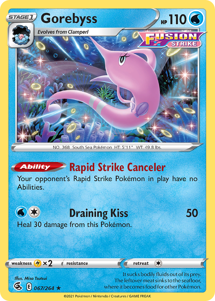Gorebyss Reverse Holo 067/264 - Monster Mart - Pokémon Cards Australia