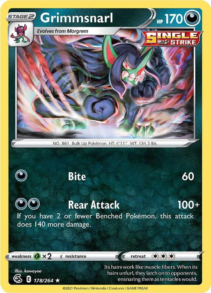 Grimmsnarl Holo 178/264 - Monster Mart - Pokémon Cards Australia