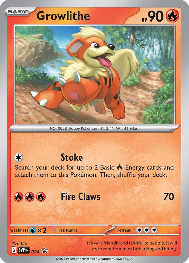Growlithe 024 - Monster Mart - Pokémon Cards Australia