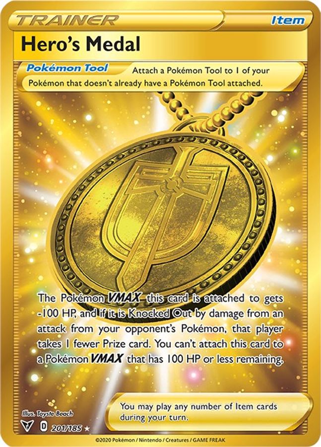 Hero's Medal 201/185 - Monster Mart - Pokémon Cards Australia