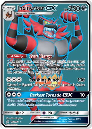 Incineroar GX 167/181 - Monster Mart - Pokémon Cards Australia
