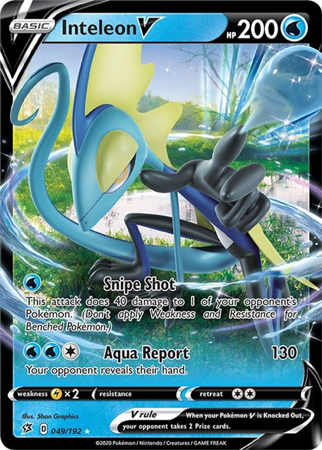 Inteleon V 049/192 - Monster Mart - Pokémon Cards Australia