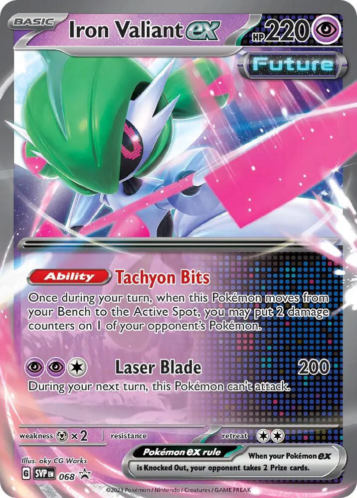 Iron Valiant EX 068 - Monster Mart - Pokémon Cards Australia
