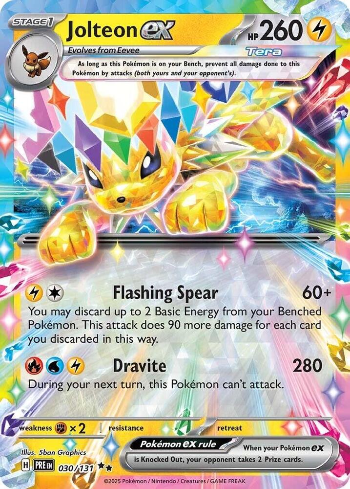 Jolteon EX 030/131 - Monster Mart - Pokémon Cards Australia