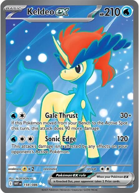 Keldeo EX 159/086 - Monster Mart - Pokémon Cards Australia
