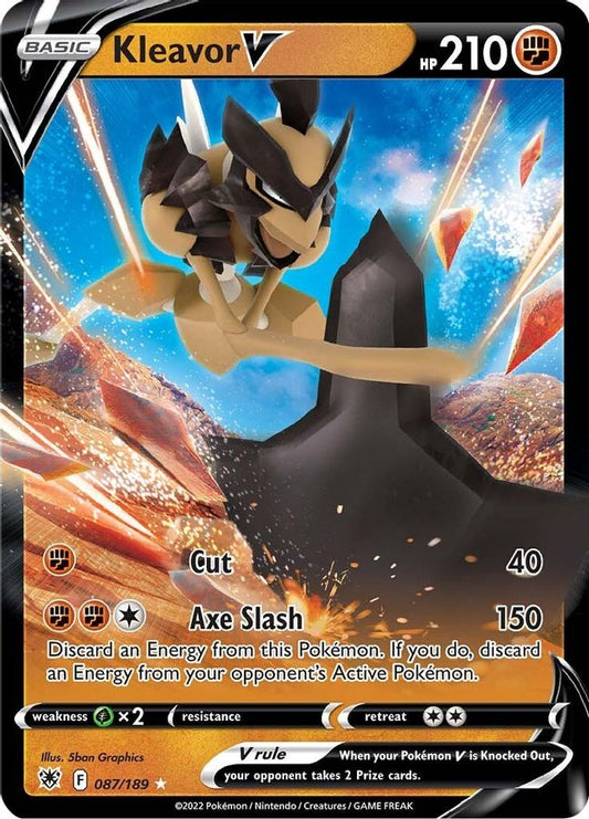 Kleavor V 087/189 - Monster Mart - Pokémon Cards Australia