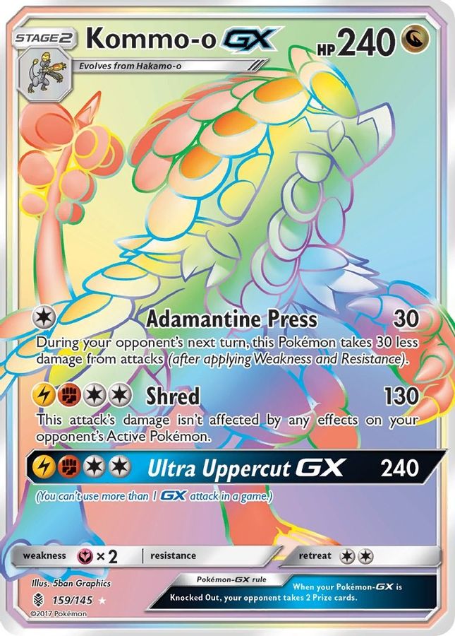 Kommo - o GX 159/145 - Monster Mart - Pokémon Cards Australia