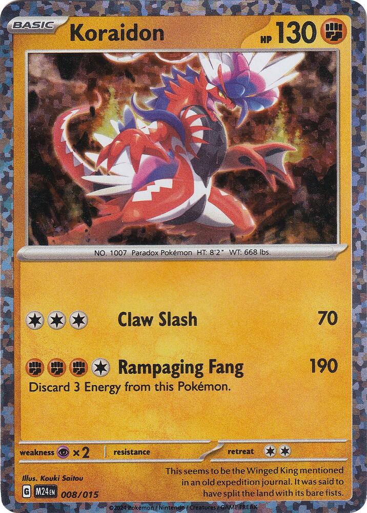 Koraidon Holo 008/015 McDonald's Promo - Monster Mart - Pokémon Cards Australia