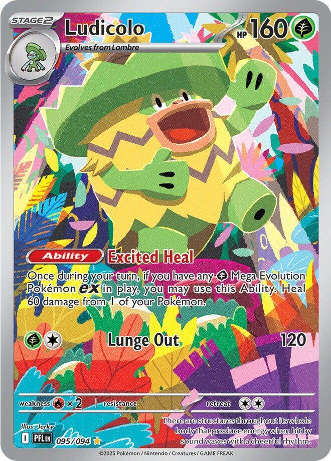 Ludicolo 095/094 Raw Card - Collectible Pokémon Trading Card