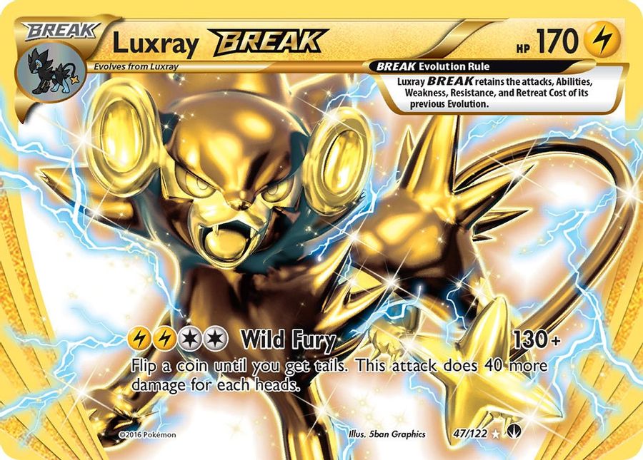 Luxray BREAK 47/122 - Monster Mart - Pokémon Cards Australia