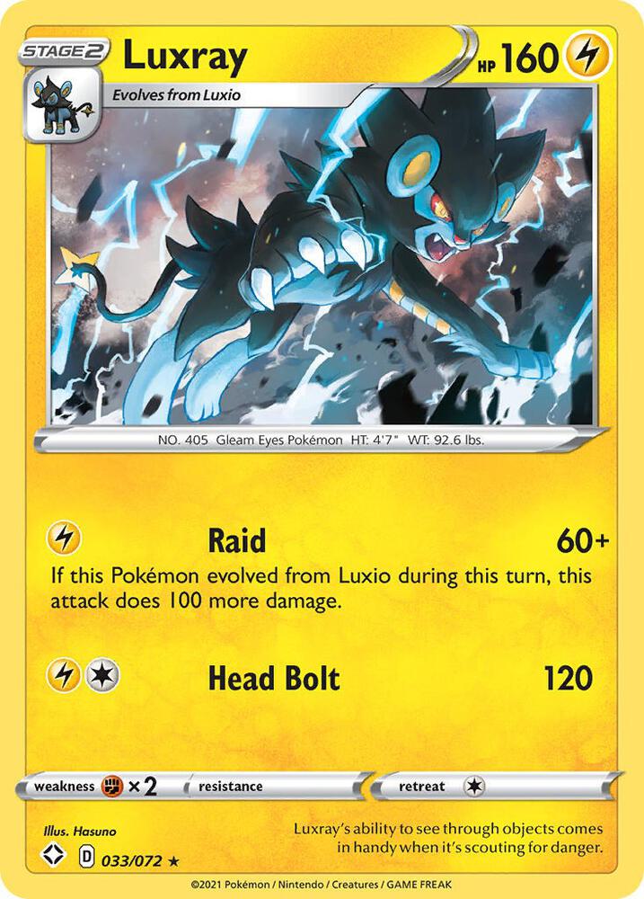 Luxray Holo 033/072 - Monster Mart - Pokémon Cards Australia