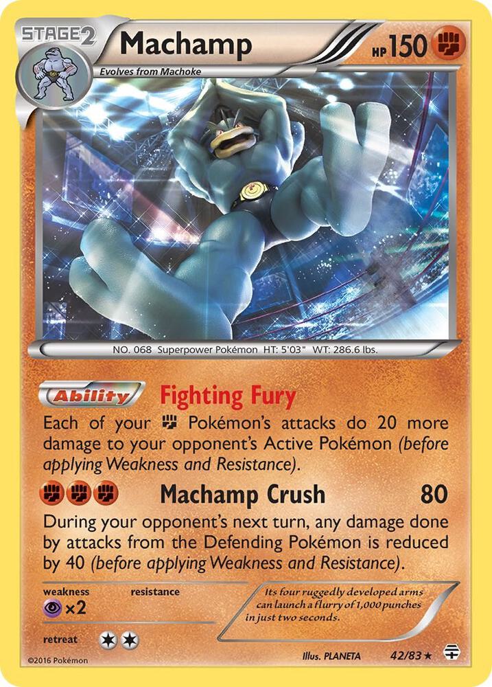 Machamp Holo 42/83 - Monster Mart - Pokémon Cards Australia